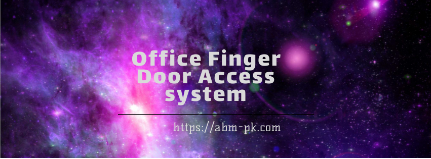 Office finger door access system 