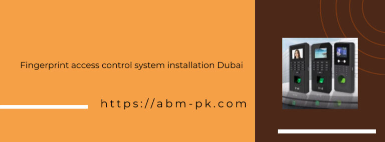 Fingerprint access control system installation